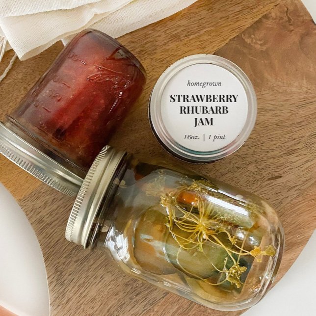 Anpassad hemmagjord matburk etikett (Skapare uppladdad)