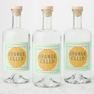 Anpassad Hemmagjord Orangecello Etikett