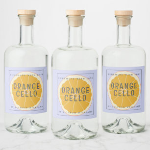 Anpassad Hemmagjord Orangecello Etikett