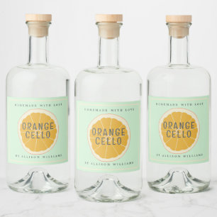 Anpassad Hemmagjord Orangecello Etikett