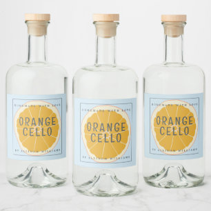 Anpassad Hemmagjord Orangecello Etikett