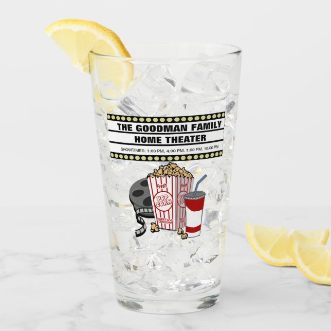 Anpassad hemteater för personligens familj glaskopp (Framsida Ice)