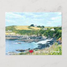 Anpassad hjärta Bessys Cove Penzance Cornwall Foto