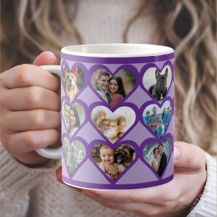Anpassad hjärtafoto kaffemugg