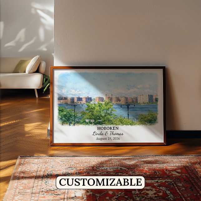 Anpassad Hoboken-väggkonst, New Jersey-affisch Poster (Skapare uppladdad)