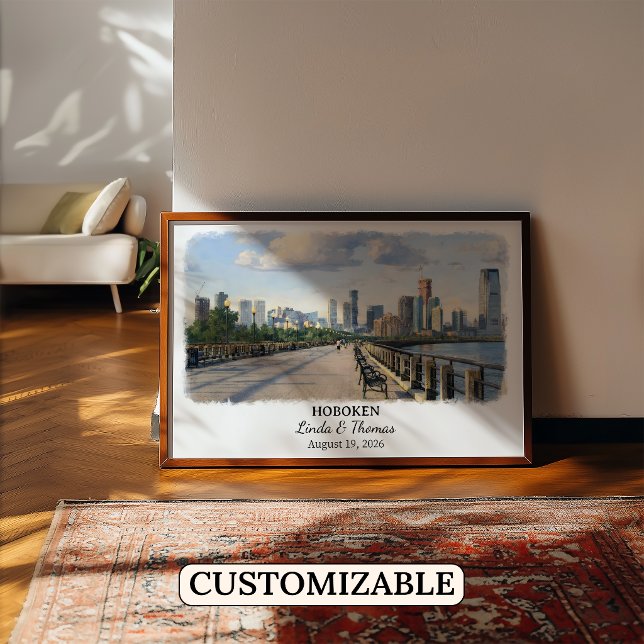 Anpassad Hoboken-väggkonst, New Jersey-affisch Poster (Skapare uppladdad)