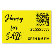 🐝 Anpassad honung för försäljning QR-skylt för fö