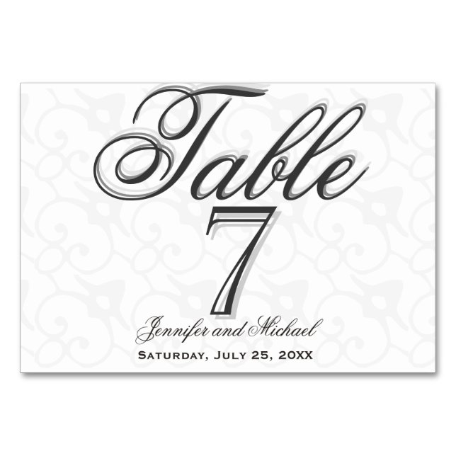 Anpassad Horisontell Bordskort (Framsidan)