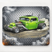 Anpassad Hot Rod-musmatta – Klassisk bil-enthusias