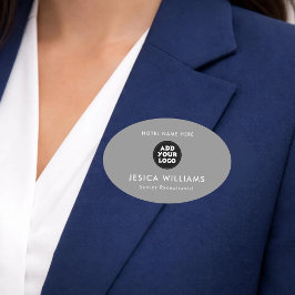 Anpassad hotellogotyp namnskylt med jobbtitel namnbricka