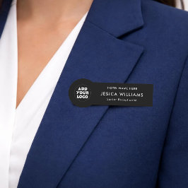 Anpassad hotellogotyp namnskylt med jobbtitel namnbricka