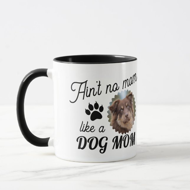 Anpassad Hund Bild Hund Mamma Mugg (Vänster)