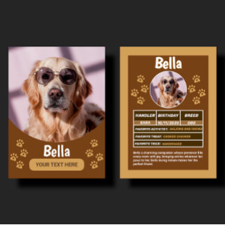 Anpassad hund födelsedags- & presentfoto byteskort