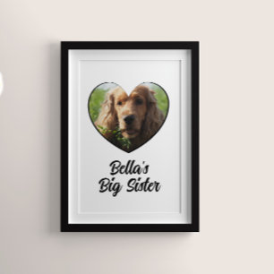 Anpassad hund-fotostorsyster poster