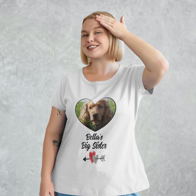 Anpassad hund-fotostorsyster t shirt (Skapare uppladdad)