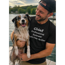 Anpassad Hund Professionell Simmare Badkarstid Avh T Shirt