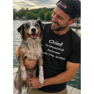 Anpassad Hund Professionell Simmare Badkarstid Avh T Shirt