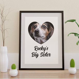Anpassad hund stor syster poster