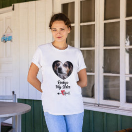 Anpassad hund stor syster t shirt