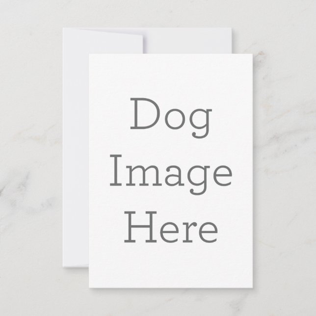 8.9 x 12.7 cm Platt Save The Date-kort (Framsida)