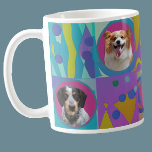 Anpassad hundfoto collage I Söt valp Husdjur Moder Kaffemugg
