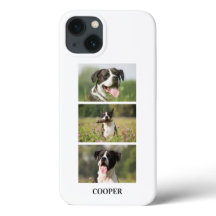 Anpassad hundfoto Collage Monogram Personlig