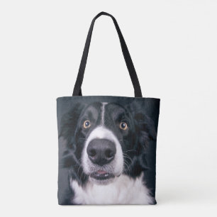 Anpassad hundfoto dubbelsidig tote tygkasse