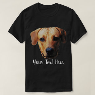 Anpassad hundfoto med personlig hundansikte t shirt