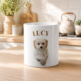 Anpassad hundfoto-mugg – Personlig med din hund Kaffemugg