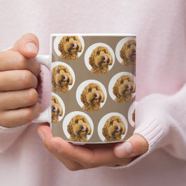 Anpassad hundfoto | Personlig husdjursansikte Kaffemugg