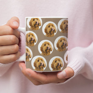 Anpassad hundfoto   Personlig husdjursansikte Kaffemugg
