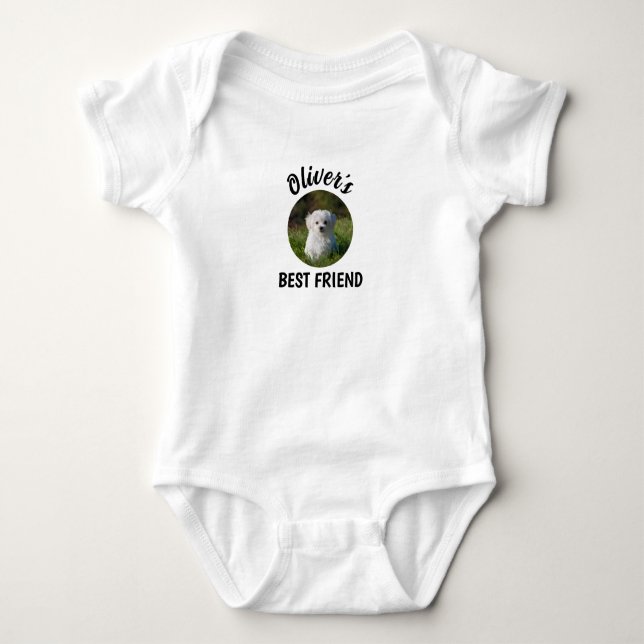 Anpassad hundfoto t shirt (Framsida)