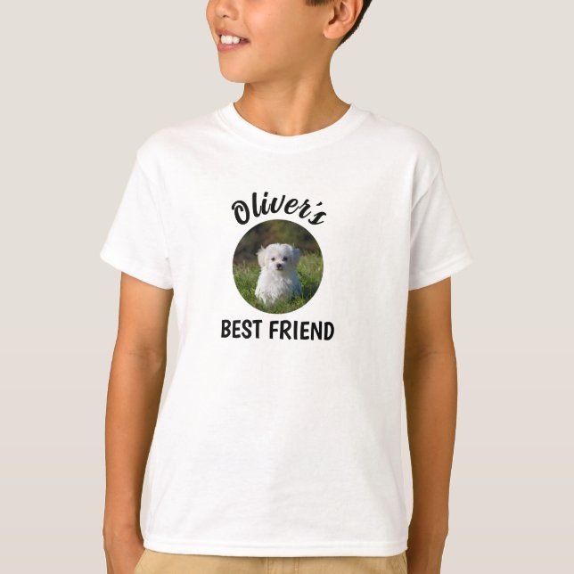 Anpassad hundfoto t shirt (Framsida)