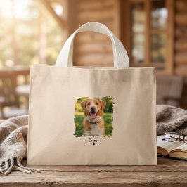 Anpassad hundfotoväska - Personlig djurdesign Mini Tygkasse