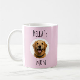 Anpassad hundmamma-foto & namn-design kaffemugg