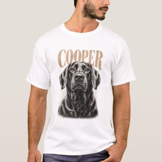 Anpassad hundporträtt i gammal gravyrstil t shirt