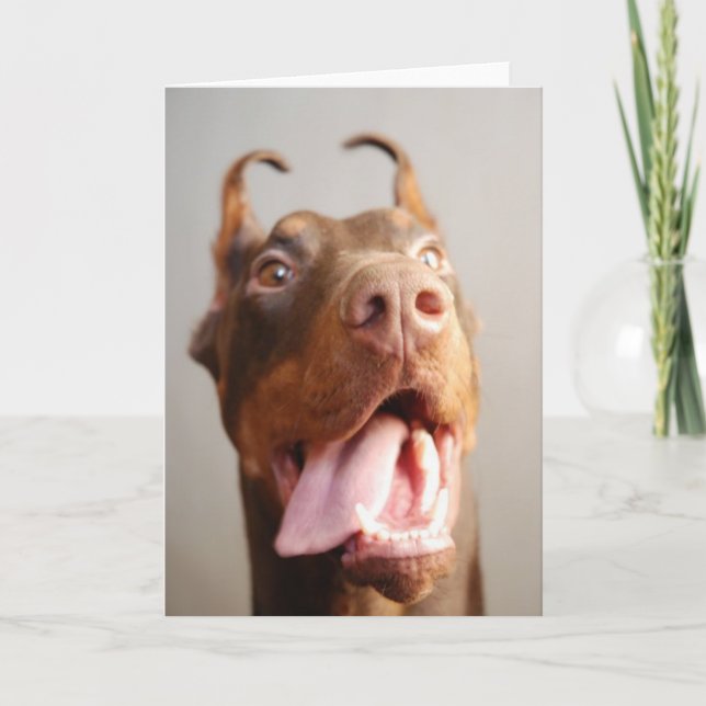 Anpassad husdjurs (hund) foto kort (Framsida)