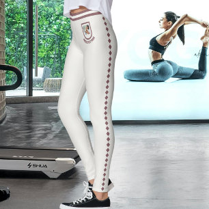 Anpassad husdjursälskare Neutral Vintage Rosewood- Leggings