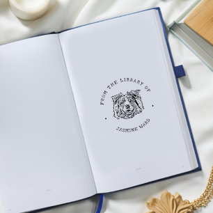 Anpassad husdjursbild från biblioteket stämpel