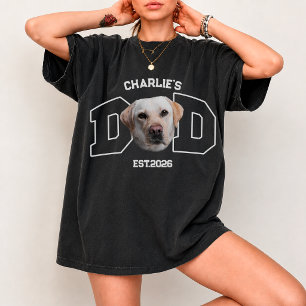 Anpassad husdjursfoto ansikte Personligt namn till T Shirt