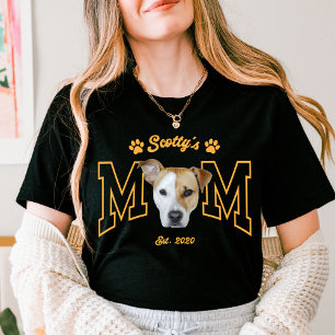 Anpassad husdjursfoto för hundmamma kattmamma t shirt