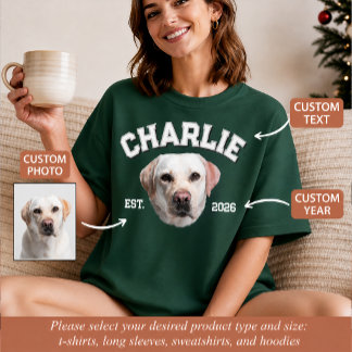 Anpassad husdjursfoto för hundmamma med personlig t shirt
