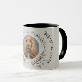 Anpassad husdjursfoto konst Guld Elegant ram Kaffe Mugg