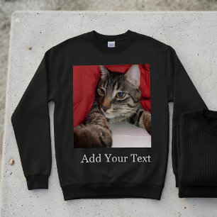 Anpassad husdjursfoto med rolig text Personlig kat T Shirt