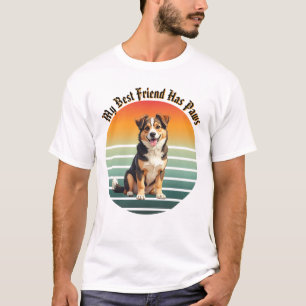 Anpassad Husdjursfoto Min Bästa Vän Har Tassor Ret T Shirt