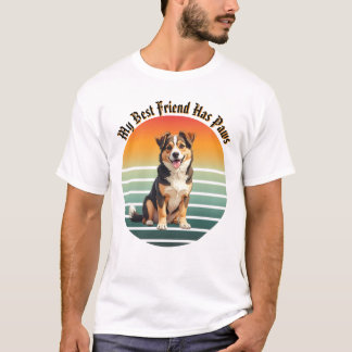 Anpassad Husdjursfoto Min Bästa Vän Har Tassor Ret T Shirt