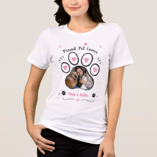 Anpassad husdjursfoto & namn skjorta hund & kattäl t shirt