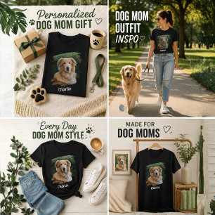 Anpassad husdjursfoto och namn T-shirt