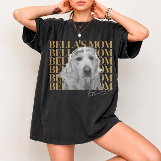 Anpassad husdjursfoto och namnskjorta Anpassad bil T Shirt