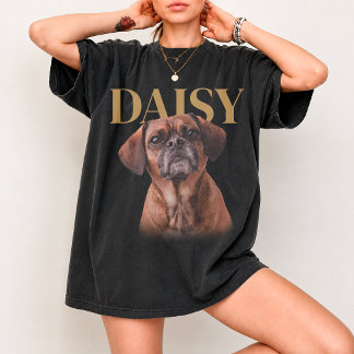 Anpassad husdjursfoto och namnskjorta Anpassad bil T Shirt